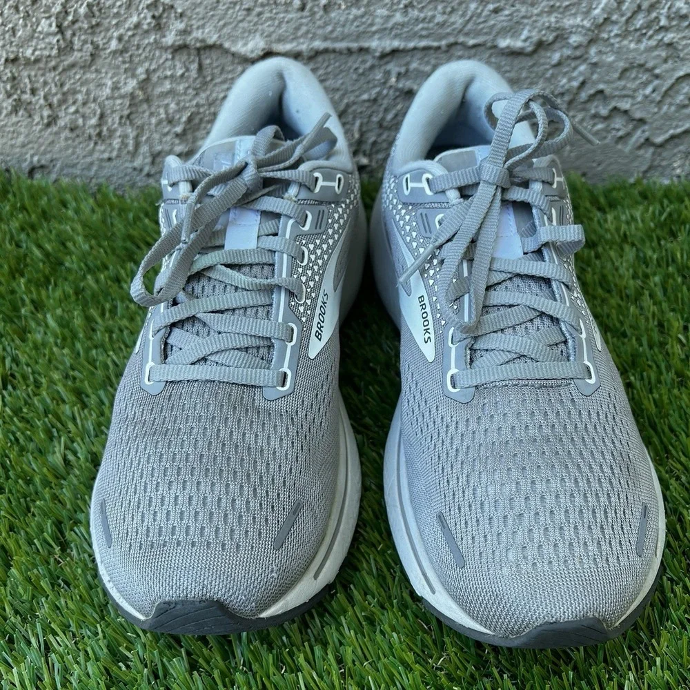 Brooks Shoes Women Size 9.5 Wide Ghost 14 Running Grey Neutral No Insoles